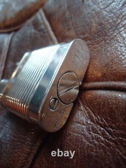 Dunhill Unique SPORTS TURBO Lighter Rare Pattern Silver Plated Cased