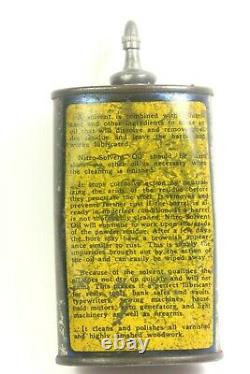 Early MARBLE'S GUN OIL LEAD TOP Oiler TIN Old Advertising Tin Can RARE