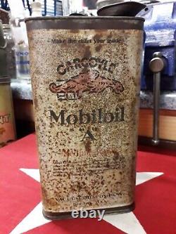 Early Mobiloil A Gallon Oil Can#automobilia#barnfind#original#advertising#rare
