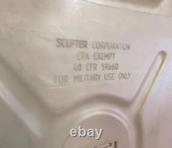 Genuine Rare Us Army Scepter Heavy Duty Jerry Can Jerrycan Fuel Desert Tan