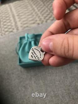 Genuine Tiffany Heart Charm Rare (Can Be Used As Pendent For Necklace)