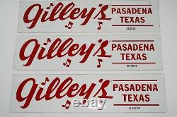 Gilley's Pasadena, Texas RARE Vintage Collection Lot Hat Stickers Beer Can +