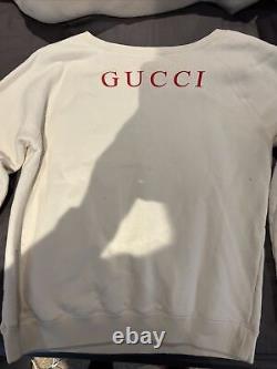 Gucci Women's White Manga Girl Sweatshirt Very Rare Can't Find It RRP £1080