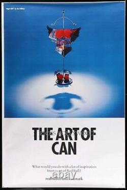 HUGE Original RARE RED BULL ART OF THE CAN #1 Bus Shelter Poster 47X70