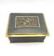 Heavy Antique Bronze Tobacco / Jewellery Box Casket Signed Rare