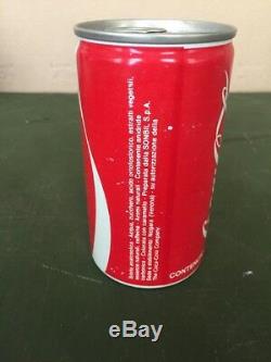 Italian RUSSIAN Font RARE! Original Coca-Cola Can Moscow 1980 Olympics