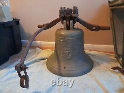 James Barwell Giant Victorian Bronze Church Bell Rare 30kg 17 x 15 Can Post