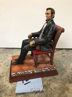 Jim Shore President Abraham Lincoln house divided can't stand Honest Abe Rare