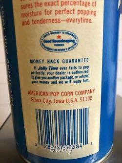 Jolly Time Pop Corn Stash Can Exxon Chemical Give A Way Vintage 1985 Rare Unit
