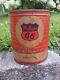 Large Rare Vintage Phillips 66 Lubricants Philgun 25 lb can with lid, full