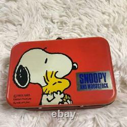 Made In Japan Snoopy Tin Cans And Bags With Lids Limited rare products