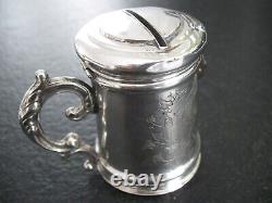 Money Box Silver Biedermeier from approx. 1850 Very Rare