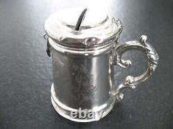 Money Box Silver Biedermeier from approx. 1850 Very Rare