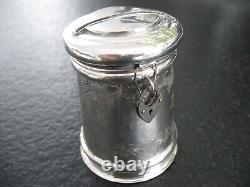 Money Box Silver Biedermeier from approx. 1850 Very Rare