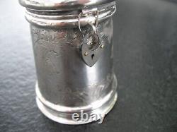 Money Box Silver Biedermeier from approx. 1850 Very Rare