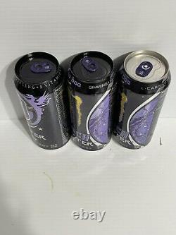 Monster Energy Dub Edition Mad Dog 3 x Cans Set Empty Rare Collectors Can Flaws