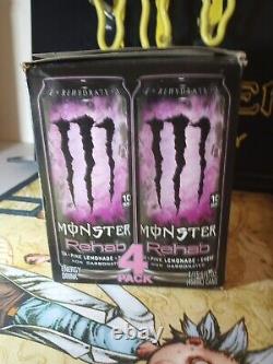 Monster Energy Rehab 4-pack Can Rare 2013 Collectors