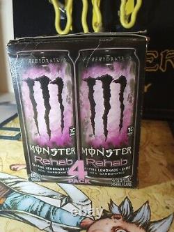 Monster Energy Rehab 4-pack Can Rare 2013 Collectors