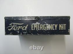 Old rare Original Ford Motor Co. Emergency kit tin box can tool auto vintage OEM