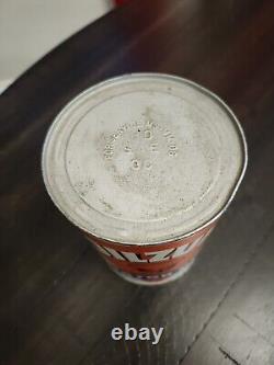 Original 1950's OILZUM Motor Oil Can RARE Metal 1 Quart Can