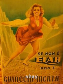 Original Mid Century Italian aluminum can tin, Candy Eiah, RARE