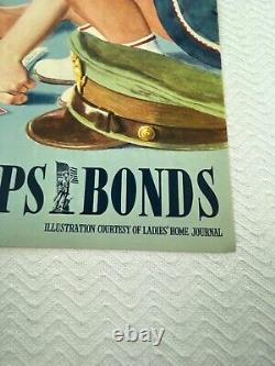 Original VTG WW2 EVEN A LITTLE CAN HELP A LOT NOW POSTER Rare