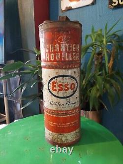 Original Vintage Esso Oil 10 Lit Can. Belgian. RARE