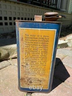 Pennsylvania Penn Hills Motor Oil Rare 2 Gallon Can Fair/Good Best Offer! (1834)