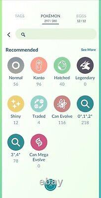 Pokemon Go L29? IOW 12 Shiny Complete User Transfer