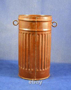 Post war made container for soup made from a German WW2 gas mask can Very Rare