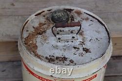 RARE 1940s era SOCONY VACUUM MOBIL FREEZONE ANTI FREEZE Old 5 gal. Metal Oil Can