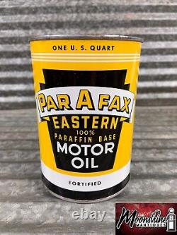 RARE 1960's PAR A FAX Motor Oil Can 1 qt. Gas & Oil