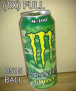 RARE! 2015 MONSTER ENERGY DRINK M-100 GHOST! (1X) FULL UNOPENED 16oz Can