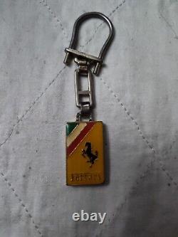 RARE Antique/Vintage Ferrari Keychain Enamel Double Sided. (Can't Find)