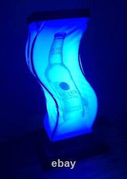 RARE Bacardi Silver Morph Lamp Moving with UV Black Light Tested and Works
