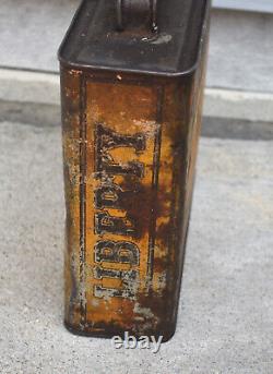 RARE EARLY Vintage Statue of Liberty One Gallon Metal Advertising Motor Oil Can