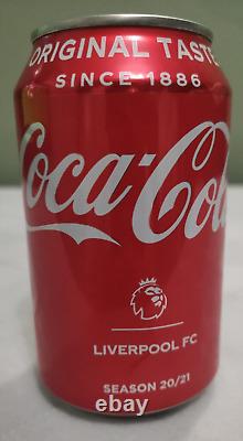 RARE Liverpool Drink Cans Coca Cola x2 & Red Bull x1