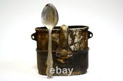 RARE MILITARY TROPHY EDIBLE SET bowler hat spoon can orcs army WAR IN UKRAINE