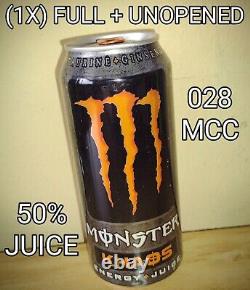 RARE! MONSTER ENERGY DRINK KHAOS 50% JUICE! 028 MCC Supplement FULL 16oz Can