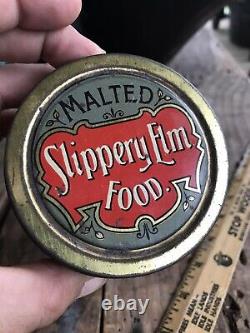 RARE Malted Slippery Elm Food 1lb Tin Can Antique Amazing Condition Empty