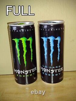 RARE! Monster Energy Drink 8.3oz Original + Lo Carb! FULL UNOPENED Mini Cans