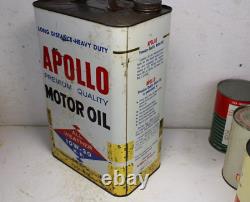 RARE Original APOLLO MOTOR OIL Old Goldblatt's Department Store 2 1/2 gal. Can