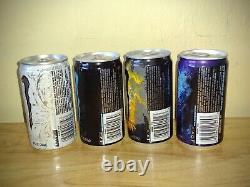 RARE! Set of 4 2012 Monster Energy Drink MINI Collectible Cans FULL 8 oz