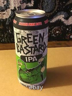 RARE! TRAILER PARK BOYS Green Bastard IPA Canada Beer Can Empty Limited! Bubbles