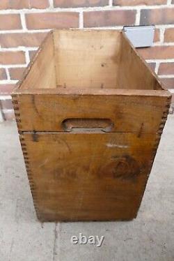 RARE Vintage 1920s/1930s Skelly Tagolene FORD Motor Oil Can Wood Crate Box