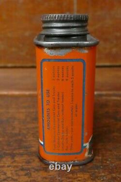 RARE Vintage 1930s/1940s Early Ford Rust Inhibitor Concentrated 5oz Oil Tin Can