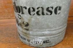 RARE Vintage 1930s Gargoyle Mobilgrease No2 SOCONY-VACUUM 40lb Grease Oil Can