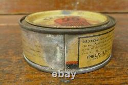 RARE Vintage 1930s PHILLIPS 66 Auto Cleaner Polish Wax Tin Can Gas Oil Can