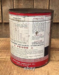 RARE Vintage BLUE STAR Anti Freeze 1 Gallon Gas Station Not Oil Can Graphics