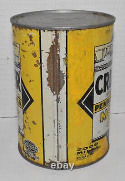 RARE Vintage Cruiser One Quart Advertising Tin Pennsylvania Motor Oil can